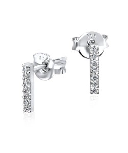 CZ Silver Ear Stud STS-3077